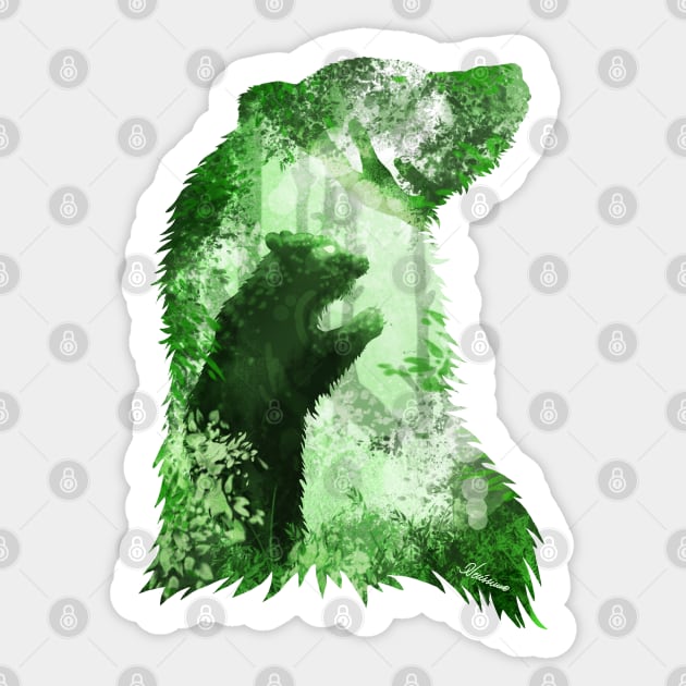 Evergreen Bear Sticker by DVerissimo